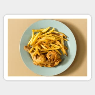 cli fried chicken plate Sticker